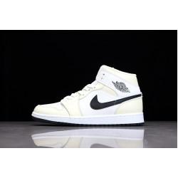 Air Jordan 1 Mid Coconut Milk (W) BQ6472-121 Yellow Unisex Sneaker