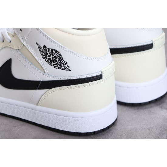 Air Jordan 1 Mid Coconut Milk (W) BQ6472-121 Yellow Unisex Sneaker