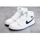 Air Jordan 1 Mid Coconut Milk (W) BQ6472-121 Yellow Unisex Sneaker