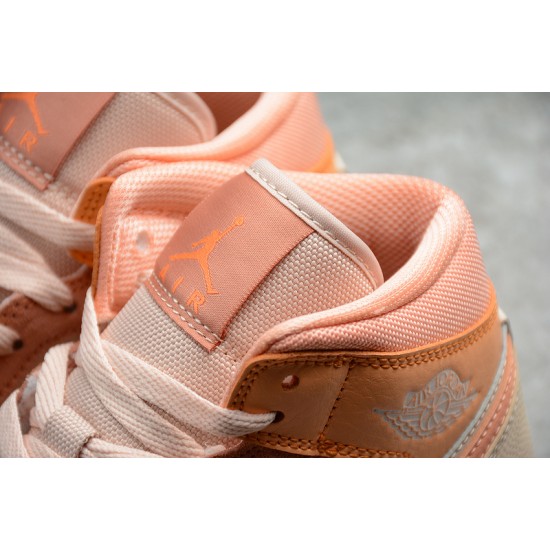 Jordan 1 Mid Apricot DH4270-800 Basketball Shoes