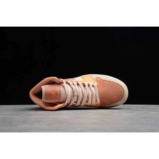 Jordan 1 Mid Apricot DH4270-800 Basketball Shoes