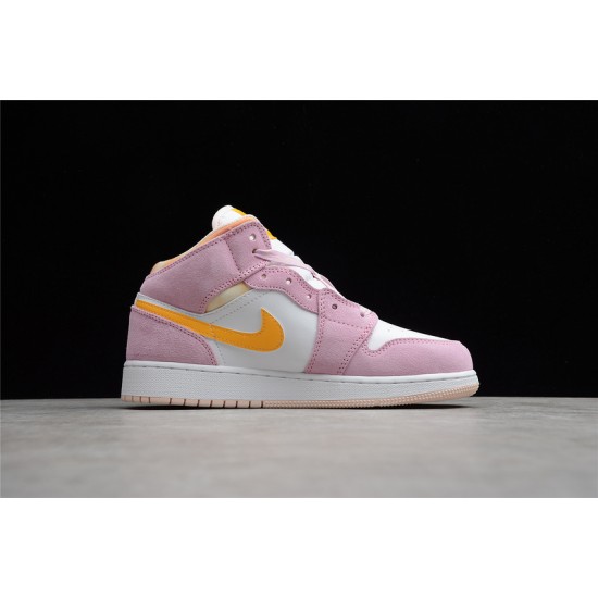 Jordan 1 Mid Arctic Pink C9517-600 Basketball Shoes