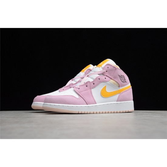 Jordan 1 Mid Arctic Pink C9517-600 Basketball Shoes