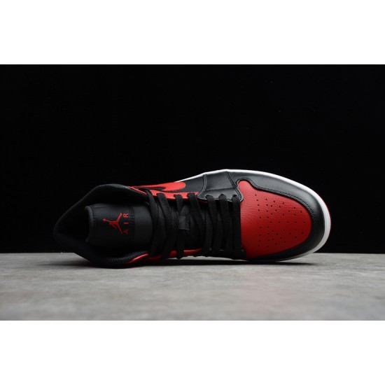 Jordan 1 Mid Bred DA4666-001 Basketball Shoes
