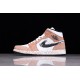 Jordan 1 Mid Brushstroke Paint Splatter DA8005-100 Basketball Shoes