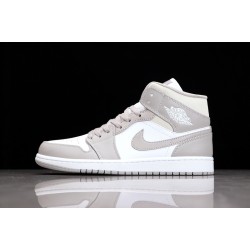 Jordan 1 Mid College Grey 554724-082 Basketball Shoes