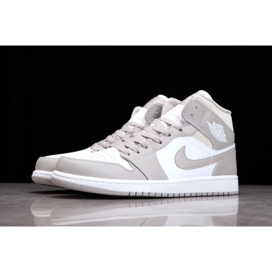 Jordan 1 Mid College Grey 554724-082 Basketball Shoes