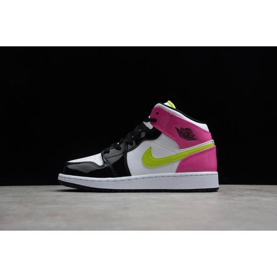 Jordan 1 Mid Cyber Active Fuchsia CZ9835-100 Basketball Shoes