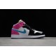 Jordan 1 Mid Cyber Active Fuchsia CZ9835-100 Basketball Shoes