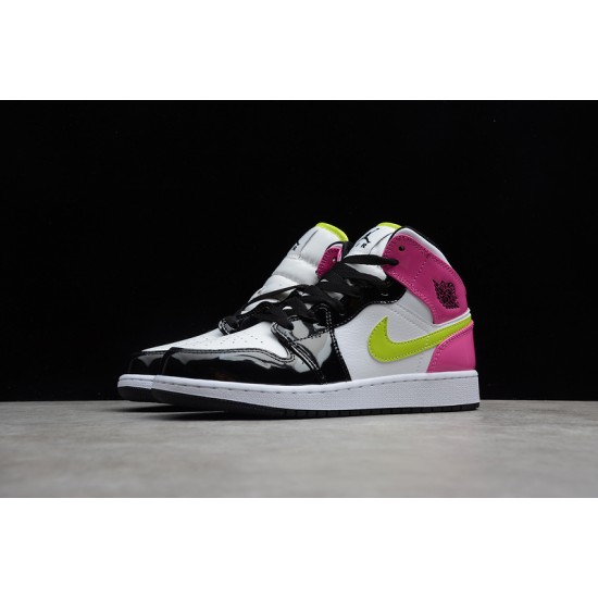 Jordan 1 Mid Cyber Active Fuchsia CZ9835-100 Basketball Shoes