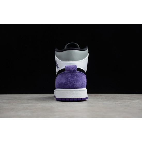 Jordan 1 Mid Dark Concord 554725-051 Basketball Shoes