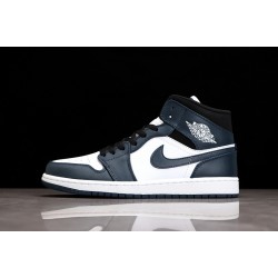 Jordan 1 Mid Dark Teal 554724-411 Basketball Shoes