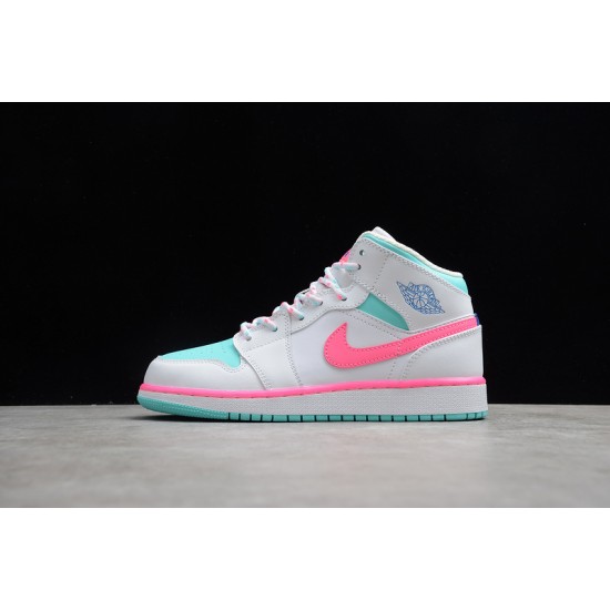 Jordan 1 Mid Digital Pink BQ6931-700 Basketball Shoes