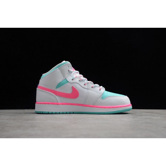 Jordan 1 Mid Digital Pink BQ6931-700 Basketball Shoes