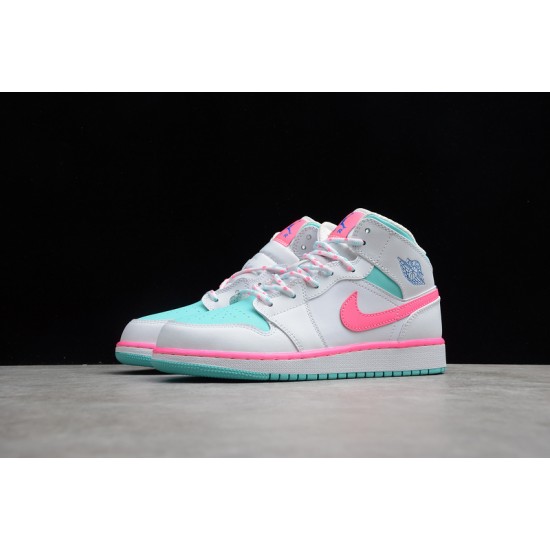 Jordan 1 Mid Digital Pink BQ6931-700 Basketball Shoes