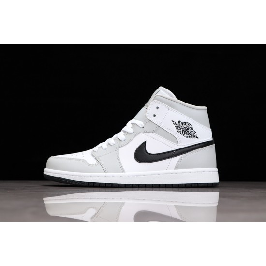 Jordan 1 Mid Grey Fog BQ6472-015 Basketball Shoes