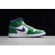 Jordan 1 Mid Hulk 554724-300 Basketball Shoes