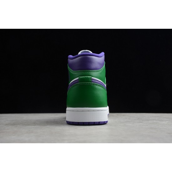 Jordan 1 Mid Hulk 554724-300 Basketball Shoes