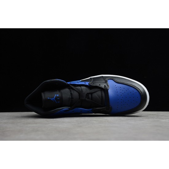 Jordan 1 Mid Hyper Royal 554724-077 Basketball Shoes