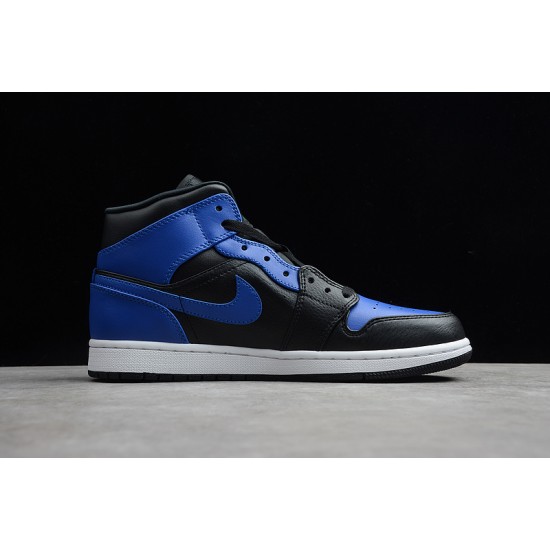 Jordan 1 Mid Hyper Royal 554724-077 Basketball Shoes