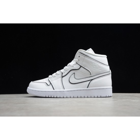 Jordan 1 Mid Iridescent TrimCK6587-100 Basketball Shoes