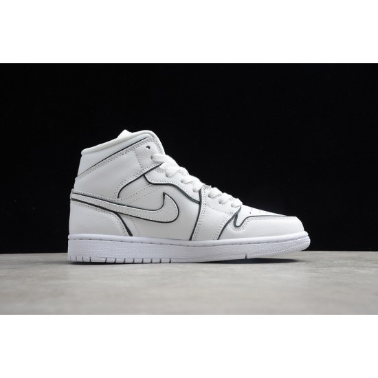 Jordan 1 Mid Iridescent TrimCK6587-100 Basketball Shoes