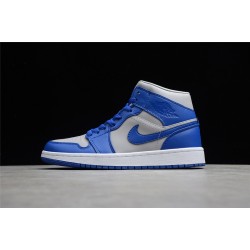 Jordan 1 Mid Iron Purple Deep Royal DH7821-500 Basketball Shoes