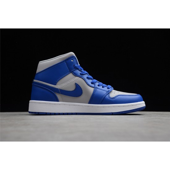 Jordan 1 Mid Iron Purple Deep Royal DH7821-500 Basketball Shoes