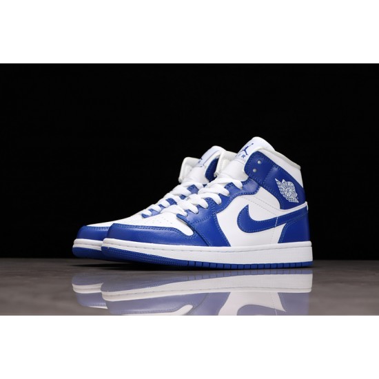 Jordan 1 Mid Kentucky Blue BQ6472-104 Basketball Shoes