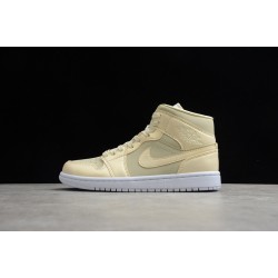 Jordan 1 Mid Lemon Yellow CK6587-200 Basketball Shoes