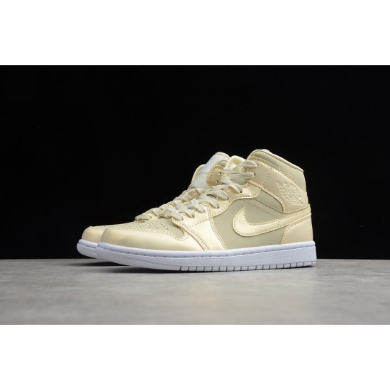 Jordan 1 Mid Lemon Yellow CK6587-200 Basketball Shoes