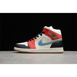 Jordan 1 Mid Let(Her)Man DC1426-100 Basketball Shoes