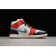 Jordan 1 Mid Let(Her)Man DC1426-100 Basketball Shoes