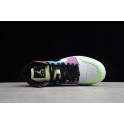 Jordan 1 Mid Lightbulb CW1140-100 Basketball Shoes
