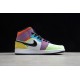 Jordan 1 Mid Lightbulb CW1140-100 Basketball Shoes