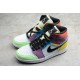 Jordan 1 Mid Lightbulb CW1140-100 Basketball Shoes