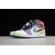 Jordan 1 Mid Lightbulb CW1140-100 Basketball Shoes