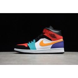 Jordan 1 Mid Multi-Color 554724-125 Basketball Shoes