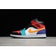 Jordan 1 Mid Multi-Color 554724-125 Basketball Shoes