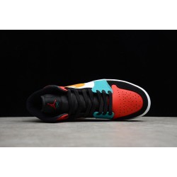 Jordan 1 Mid Multi-Color 554724-125 Basketball Shoes