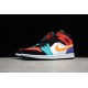 Jordan 1 Mid Multi-Color 554724-125 Basketball Shoes