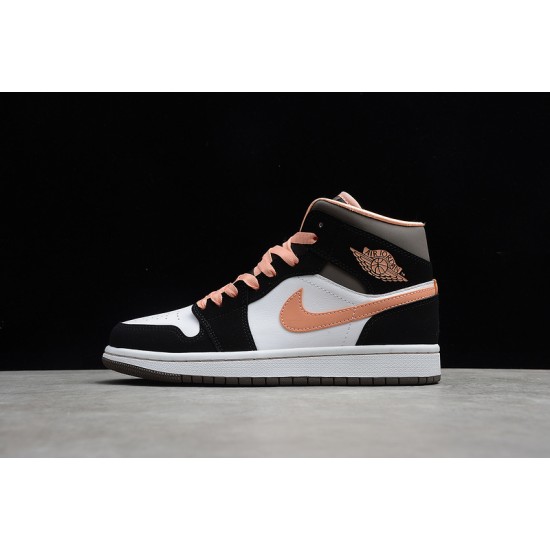 Jordan 1 Mid Peach Mocha DH0210-100 Basketball Shoes