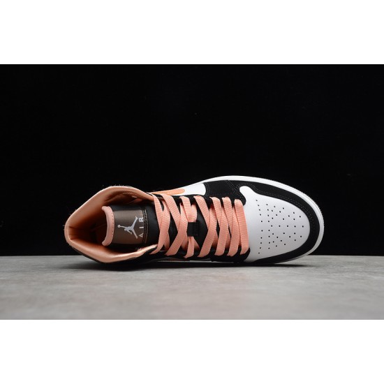 Jordan 1 Mid Peach Mocha DH0210-100 Basketball Shoes