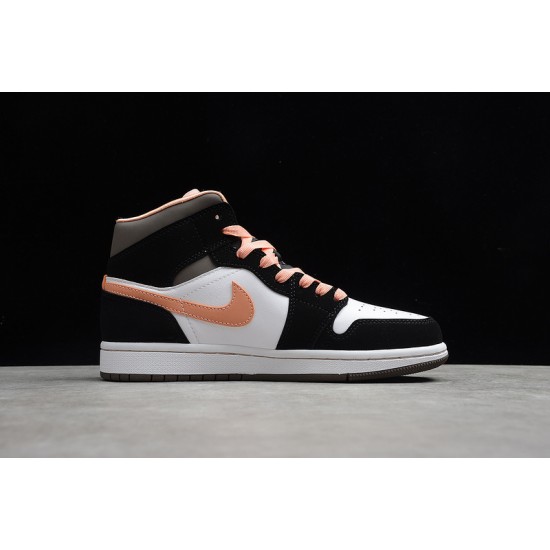 Jordan 1 Mid Peach Mocha DH0210-100 Basketball Shoes