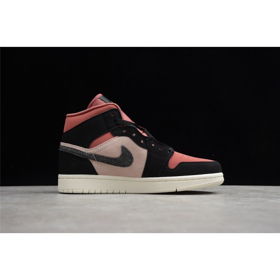 Jordan 1 Mid Peach Mocha DH0210-100 Basketball Shoes Pink .jpg