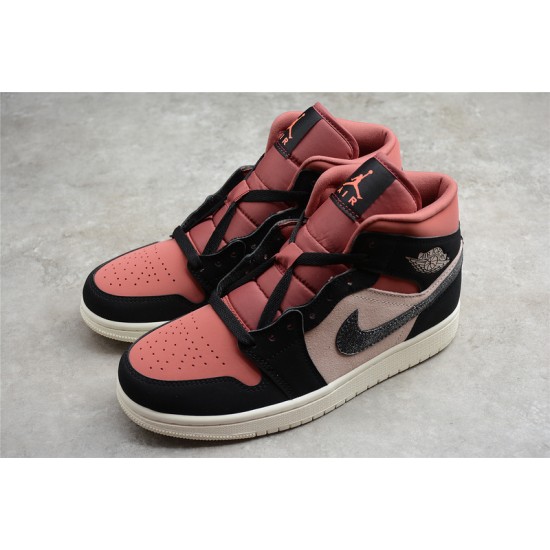 Jordan 1 Mid Peach Mocha DH0210-100 Basketball Shoes Pink .jpg
