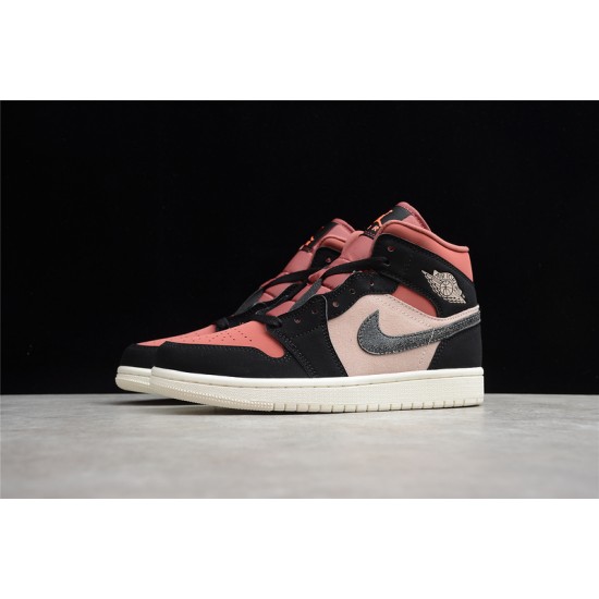 Jordan 1 Mid Peach Mocha DH0210-100 Basketball Shoes Pink .jpg