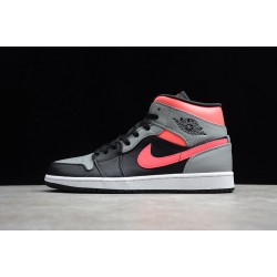 Jordan 1 Mid Pink Shadow 554724-059 Basketball Shoes