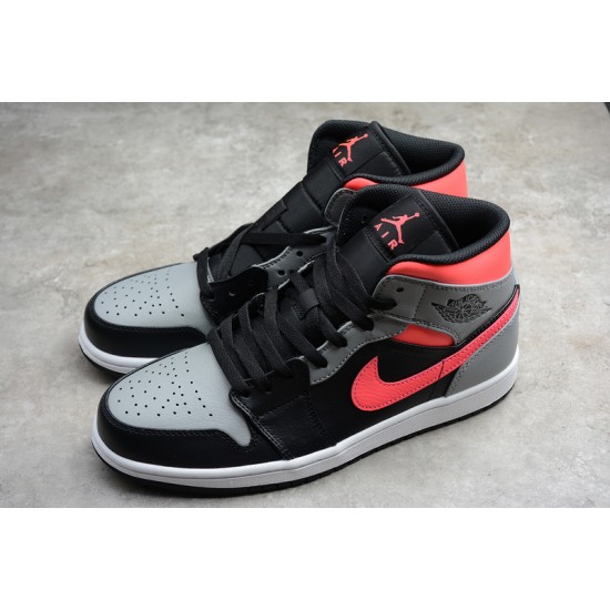 Jordan 1 Mid Pink Shadow 554724-059 Basketball Shoes