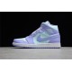 Jordan 1 Mid Purple Pulse 554724-500 Basketball Shoes